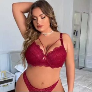 Top Most Selling 2024 Plus Size Soutien-Gorge Et Slip Ensembles De Soutien-Gorge De Luxe Logo Personnalisé Soutien-Gorge Et Culotte Ensemble Pour Femmes Sous-Vêtements Broderie